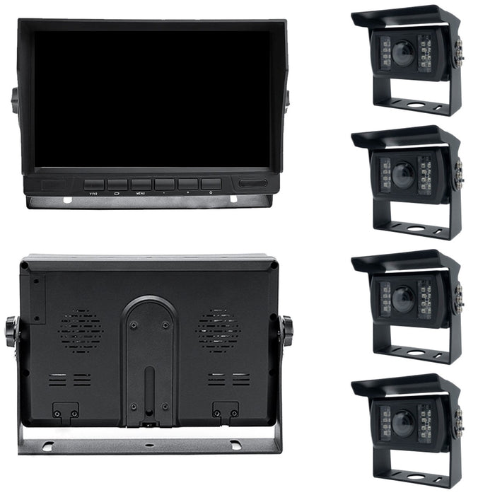 Farm Tech Multi-Cam 1 to 4 1080P DVR System with 7in LCD! Record & View up to 4 Viewpoints