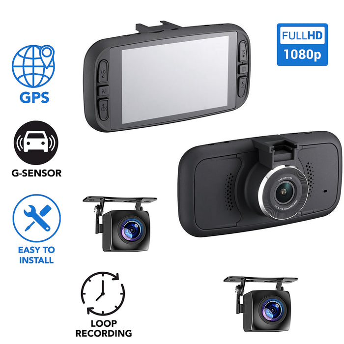 Agri EagleEye 2nd Gen 2K 3 Cam 1080P GPS Dashcam System - Record 3 Viewpoints Now With Wifi