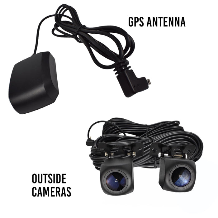 Agri EagleEye 2nd Gen 2K 3 Cam 1080P GPS Dashcam System - Record 3 Viewpoints Now With Wifi