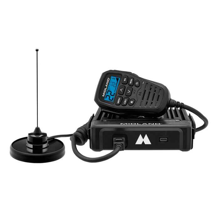 MicroMobile GMRS Two-Way Radio 50W With USB-C Integrated Control Mic MXT575