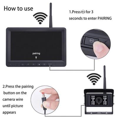 2nd GEN 9" Quad Screen Digital Wireless LCD with DVR (no cameras)