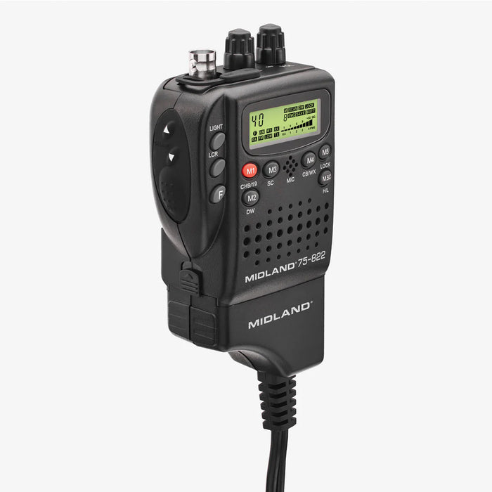 Portable CB Radio 4 Watts 40 Channels with Squelch Control 75-822
