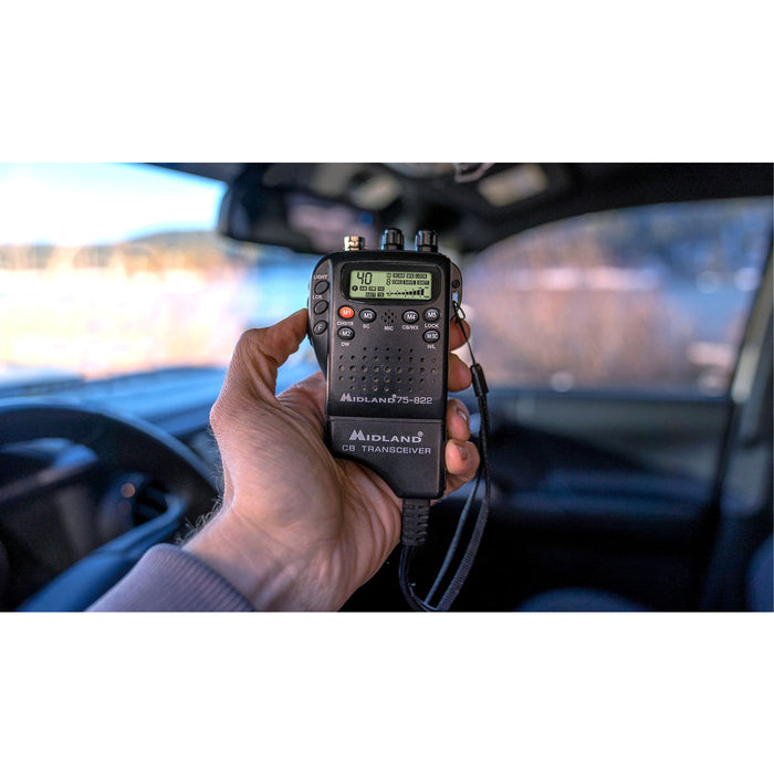 Portable CB Radio 4 Watts 40 Channels with Squelch Control 75-822