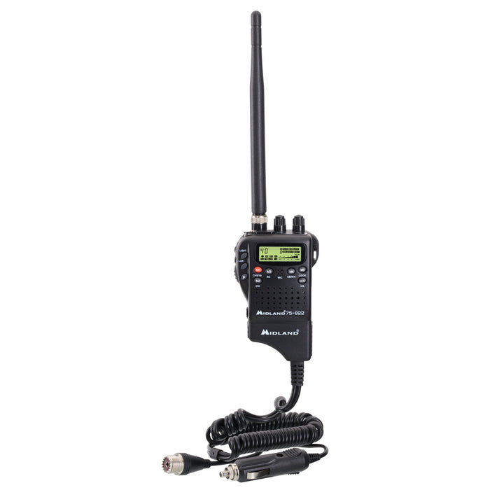 Portable CB Radio 4 Watts 40 Channels with Squelch Control 75-822