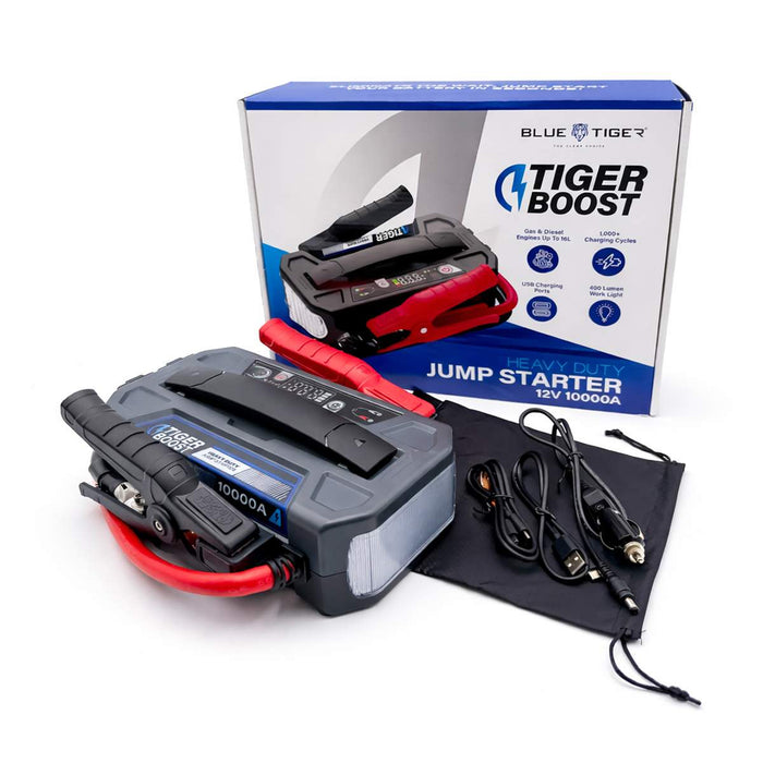TigerBoost 12V 10000A Jump Starter for Farm & Diesel Engines