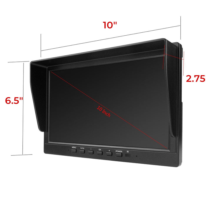 10 inch LCD MONITOR ONLY - Black Box Dash Cam Systems