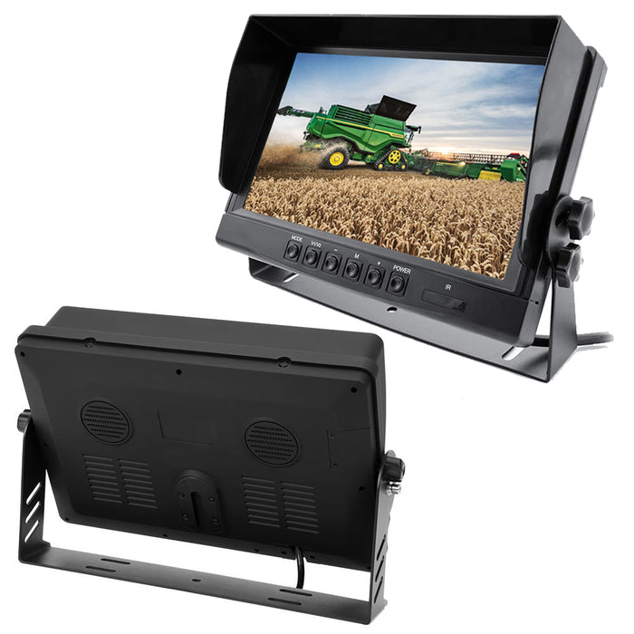 Farming HD Backup 1080P Camera for Agri Industry w/ 9" LCD. Heavy Duty Cam w/ Super Night Vision