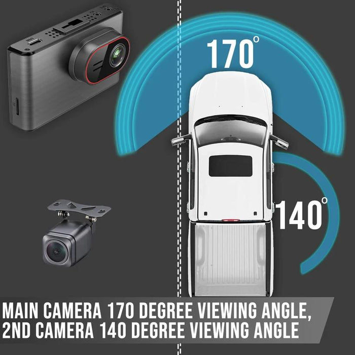 Agri-Farming 2nd Gen 2K Dual (2) Pinnacle Touch Screen Dash Cam System with WIFI!