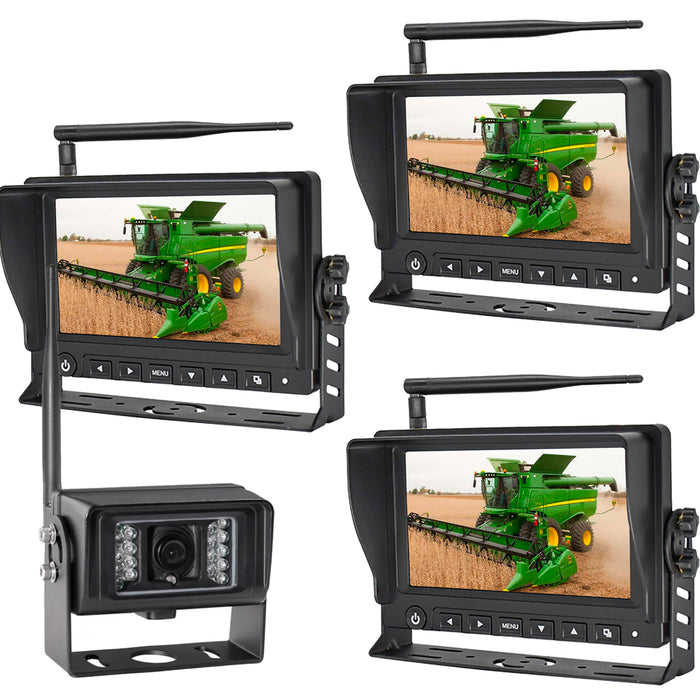 AgriCam Wireless Multi LCD Screen Camera System w/ Night Vision
