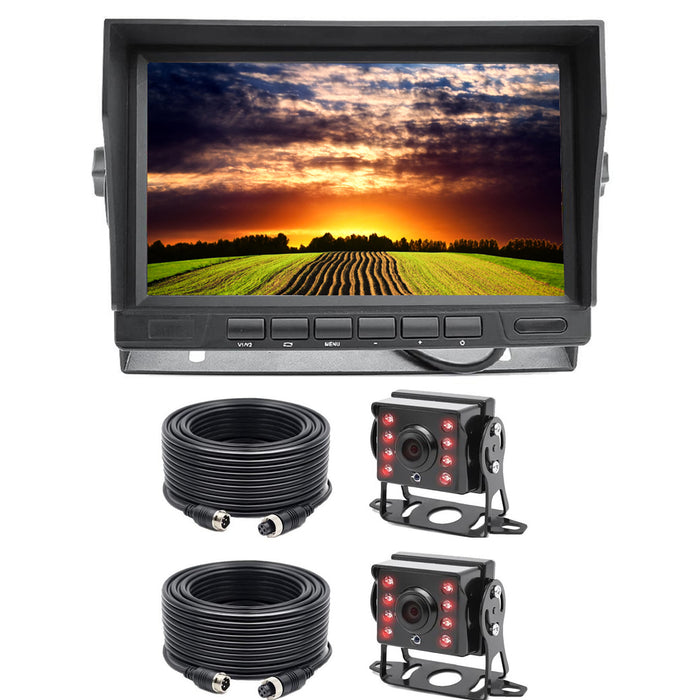 Farming 1080P  Wired Heavy Duty Backup Camera System w/ 7" LCD! Optional Waterproof LCD, 2nd Camera Available