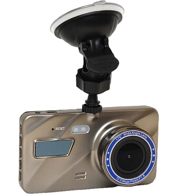 Prime Gold Dual DVR Dash Cam with Touch Screen - 4th Gen 2 Cam System