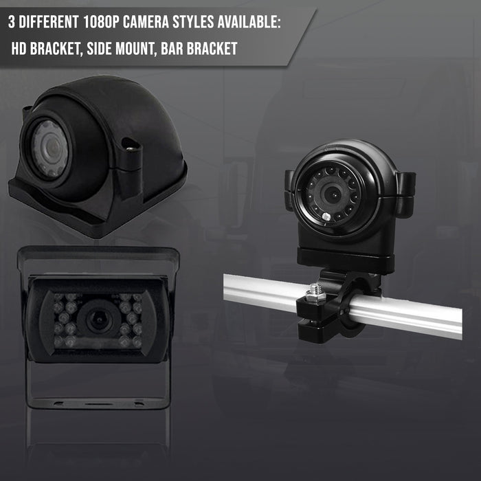 Agri Cam 1080P 3 to 8 Cam MDVR Black Box System w/ 7" LCD with up to 4TB HDD. Tamper-Proof & Heavy Duty System