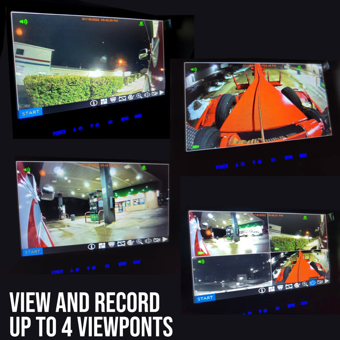 Farm Tech Multi-Cam 1 to 4 1080P DVR System with 7in LCD! Record & View up to 4 Viewpoints