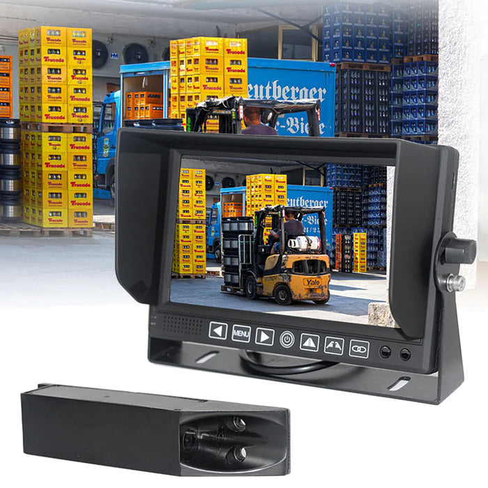 Forklift 1080P Wireless Cam w/ 7" LCD! Main Cam has built-in Battery & Magnet