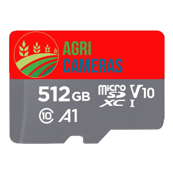 MicroSD 512GB Card with Adapter - Class 10  High Speed