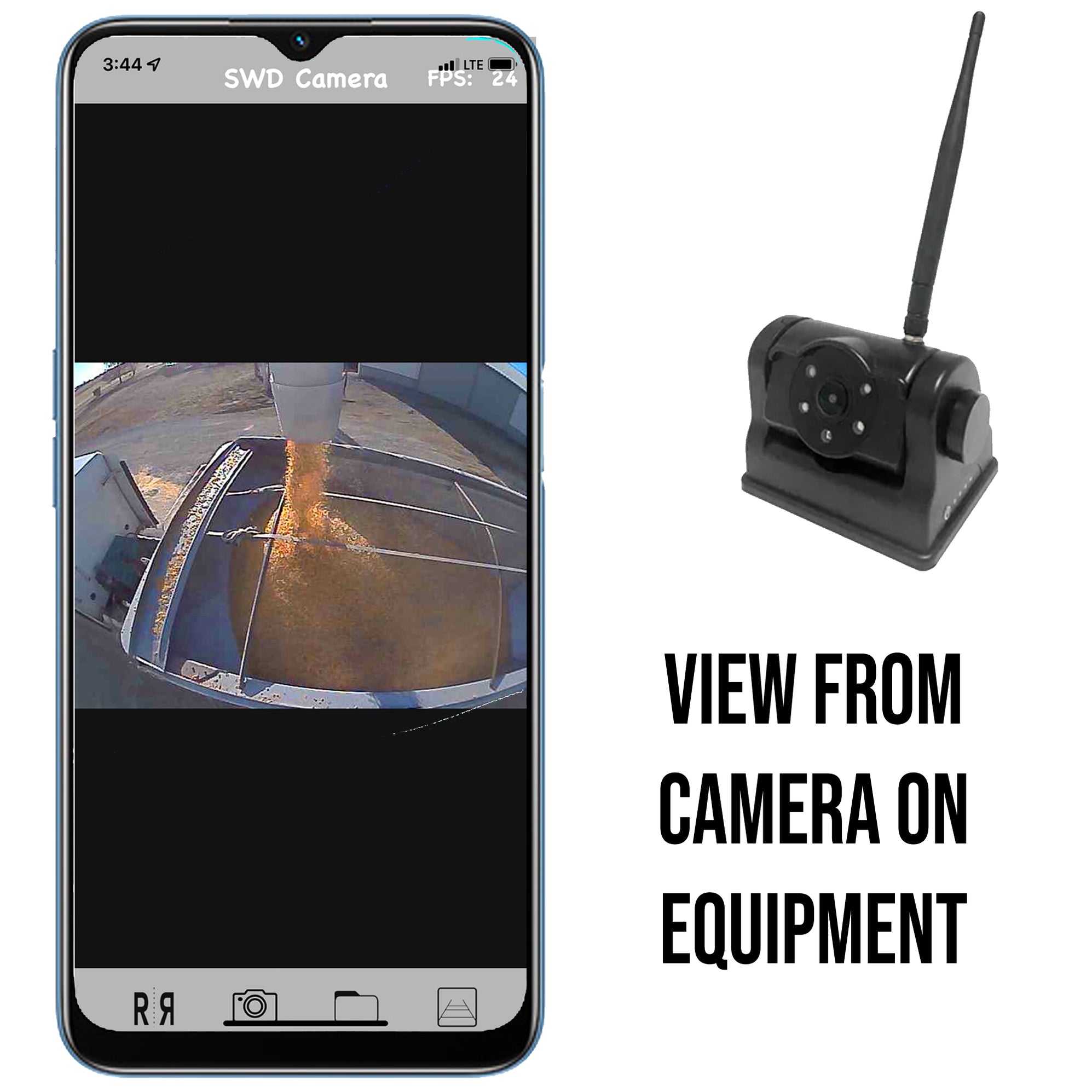 Agri Cam Heavy Duty WIFI Backup Cam w/ BuiltIn Battery & perf