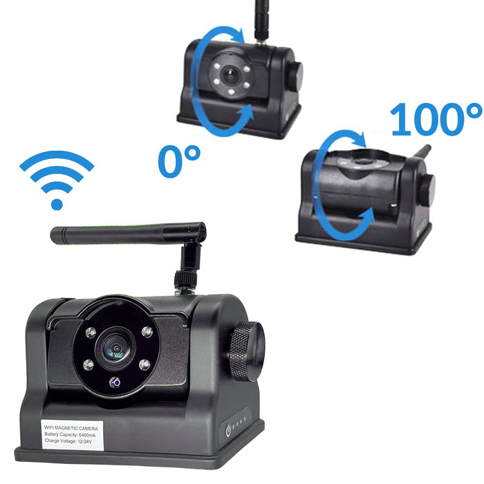 Agri Cam 2 to 4 Camera System with Built-In Battery & Magnet & 7" LCD Monitor! 5 Minute Installation!