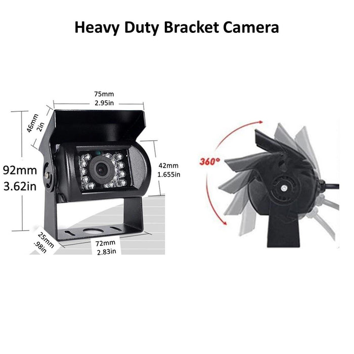 1080P Heavy Duty Bracket Cam with 18 IR Lights & 30' Cable