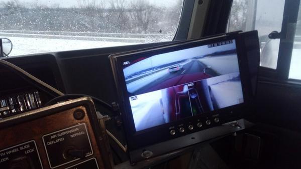 Monitor 9" Quad Screen WIRED LCD with DVR (Replacement 9" LCD, no cameras)