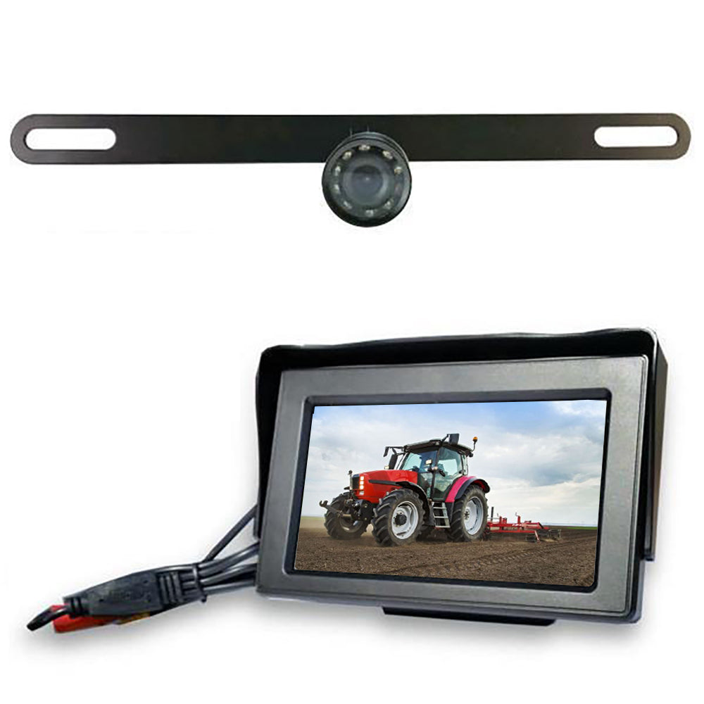Wired License Plate Backup Cam 1080P HD 120 Degree Wide Angle Camera