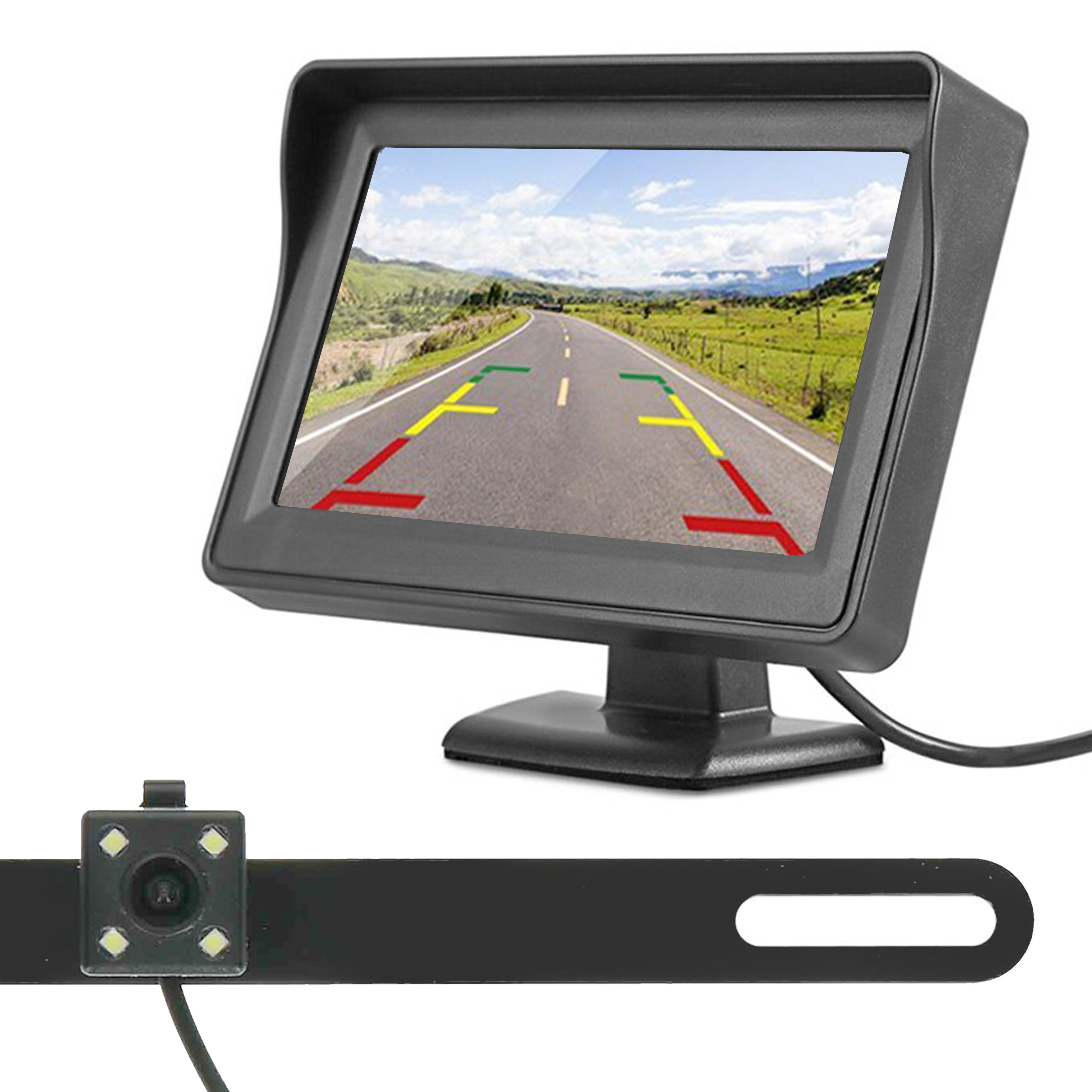 Wireless License Plate Camera with 4.3