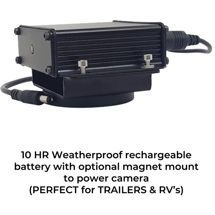 Portable Weatherproof Rechargeable Battery (10 hr) with Bracket (Ideal for trailers & RV's)