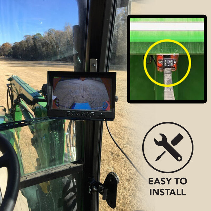 EagleEye Agri Cam Waterproof Wired Backup Cam System w/Waterproof IP67 7" LCD