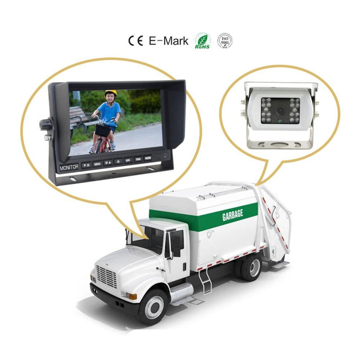 DISCONTINUED Wired Heavy Duty 720P Backup Camera System with 7" LCD! Optional 2nd Cam Available!