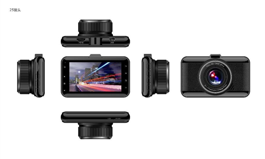 TD PRIME 1296P Single Dash Cam: Wide Angle WDR Front Facing Dash Cam