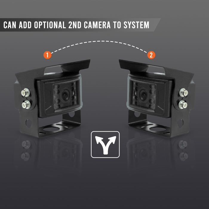 DISCONTINUED Wired Heavy Duty 720P Backup Camera System with 7" LCD! Optional 2nd Cam Available!