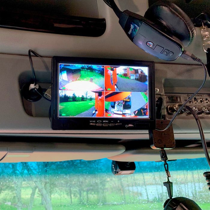 Farm Tech Multi-Cam 1 to 4 1080P DVR System with 7in LCD! Record & View up to 4 Viewpoints