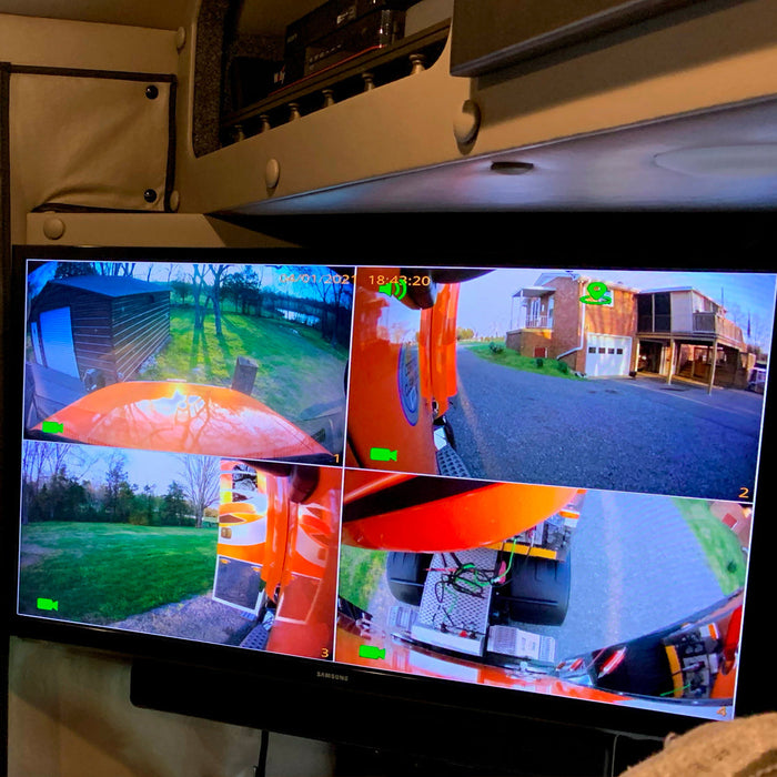 Farm Tech Multi-Cam 1 to 4 1080P DVR System with 7in LCD! Record & View up to 4 Viewpoints