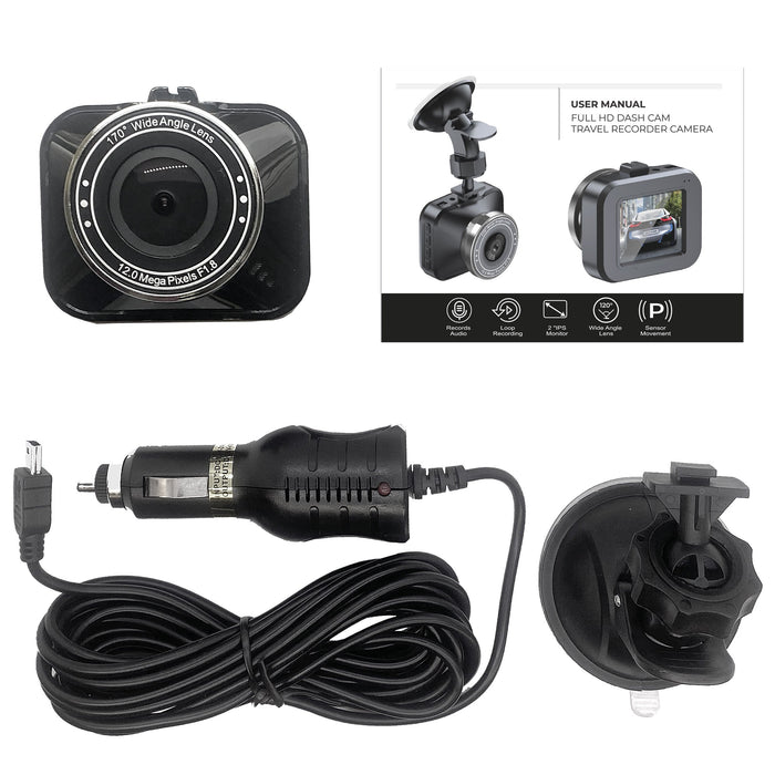 2K WiFi In Car DVR Dash Camera Mini Recorder with Loop Recording