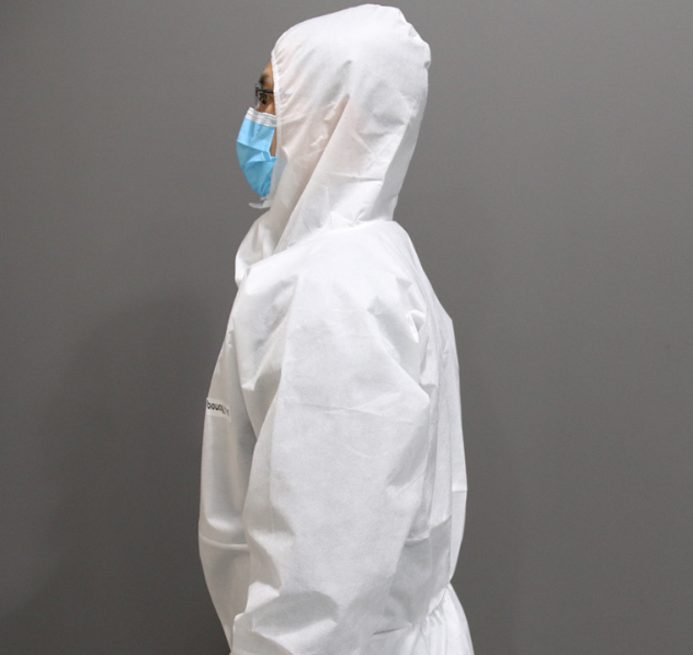 Disposable Full Body Protective Hooded Suit Cloth Coveralls