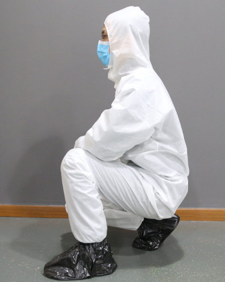 Disposable Full Body Protective Hooded Suit Cloth Coveralls