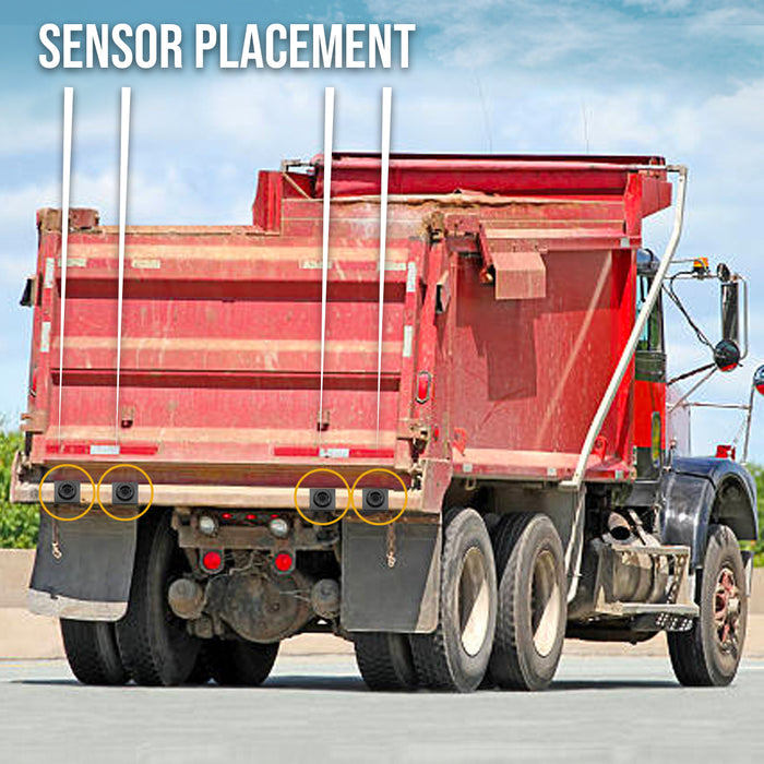 EagleEye Commercial Sensor System - Waterproof Heavy Duty Backup Sensor for Trucks, Equipment and More