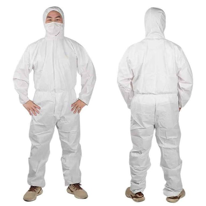 Disposable Full Body Protective Hooded Suit Cloth Coveralls