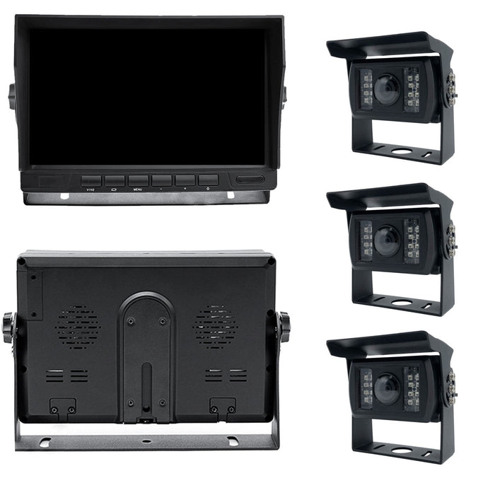 Farm Tech Multi-Cam 1 to 4 1080P DVR System with 7in LCD! Record & View up to 4 Viewpoints