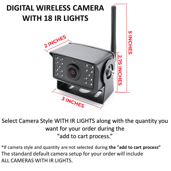 4 channel wireless dash camera up to 200 wireless range —