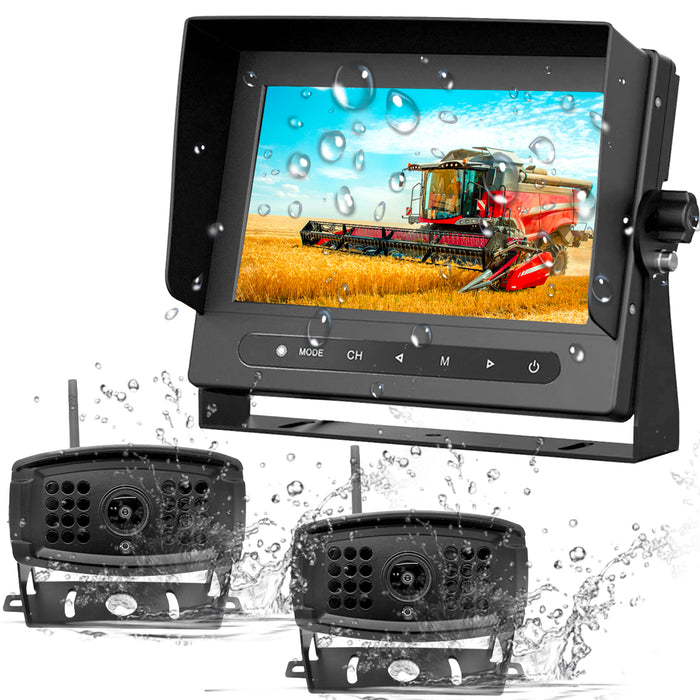 EagleEye Agri Cam Waterproof Wireless Backup Cam System w/Waterproof IP67 7" LCD