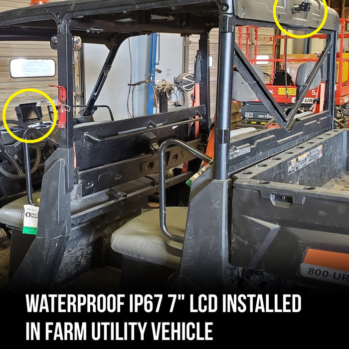 Farming 1080P  Wired Heavy Duty Backup Camera System w/ 7" LCD! Optional Waterproof LCD, 2nd Camera Available