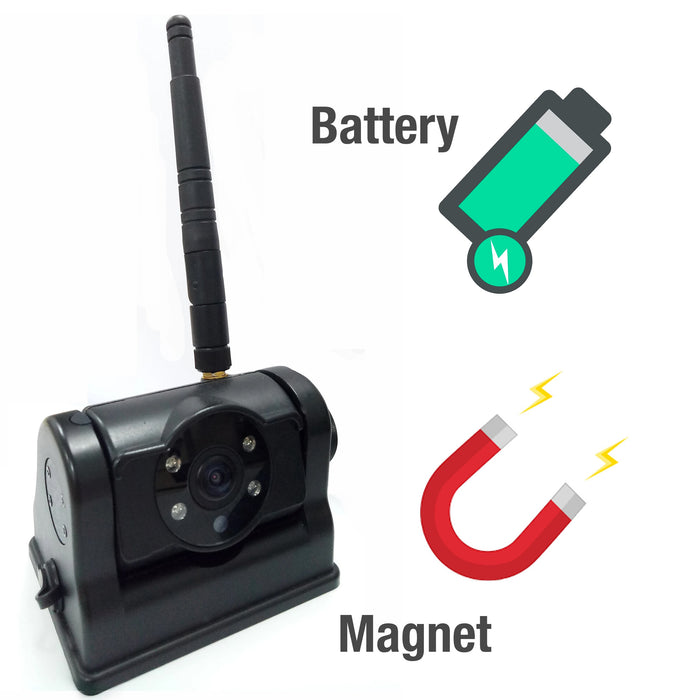 Agri Cam Heavy Duty WIFI Backup Cam w/ Built-In Battery & Magnet, perfect for Tractors & Ag Equipment