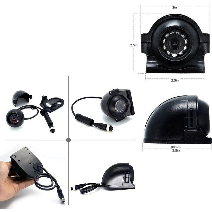 1080P Aerodynamic Side View Mount Cam with IR lights